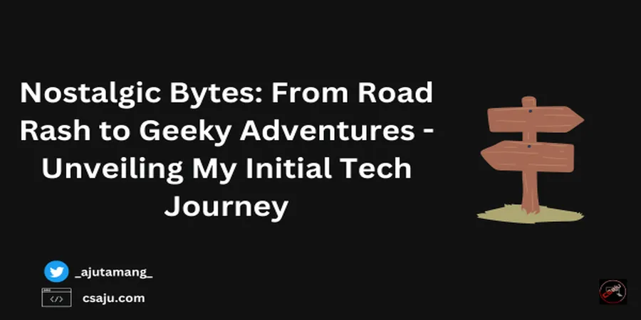 Nostalgic Bytes: From Road Rash to Geeky Adventures - Unveiling My Initial Tech Journey