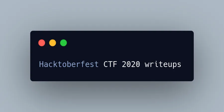 Hacktoberfest CTF Writeup